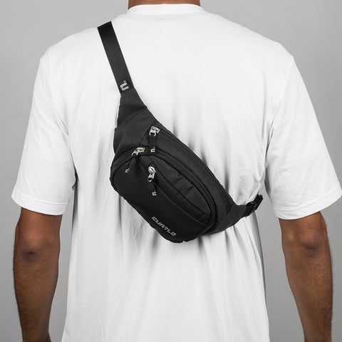 Pochete Towner 1,8L Curtlo em Poliéster 660 com Fita Abdominal Ajustável Preto