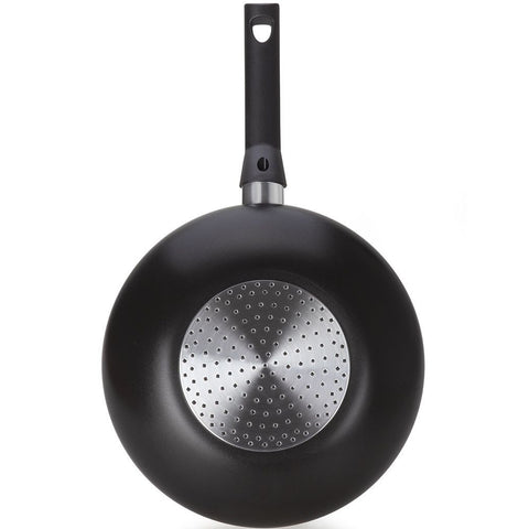 Frigideira Funda Wok Antiaderente Indução Multiflon 28cm 4,3L Preta