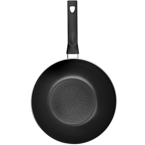 Frigideira Funda Wok Antiaderente Indução Multiflon 28cm 4,3L Preta