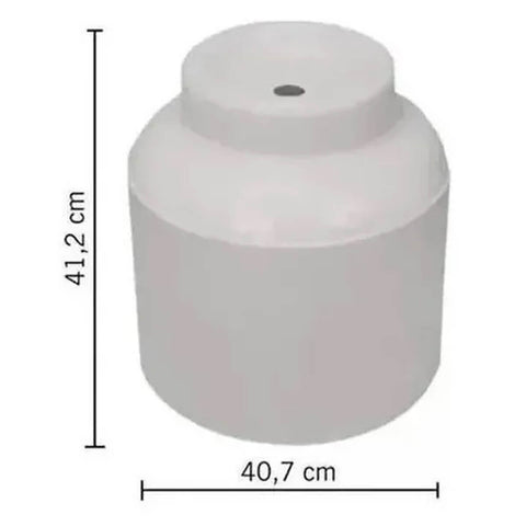 Capa Protetora para Botijão de Gás 40,7cm Astra em Plástico Branco