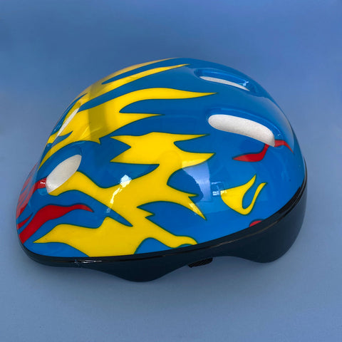 Kit de Proteção Infantil Capacete Cotoveleiras Munhequeiras e Joelheiras Zippy Toys Azul