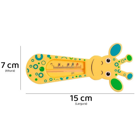 Termômetro de Banho para Banheira de Bebê Girafinha Buba Sem Mercúrio Cores Sortidas