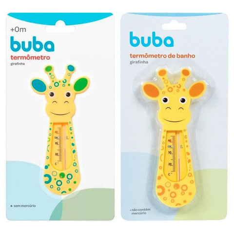 Termômetro de Banho para Banheira de Bebê Girafinha Buba Sem Mercúrio Cores Sortidas