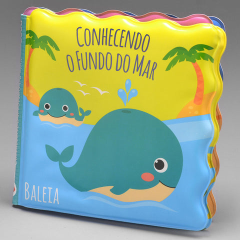 Livrinho de Banho para Bebê PVC Impermeável Buba Conhecendo o Fundo do Mar Colorido