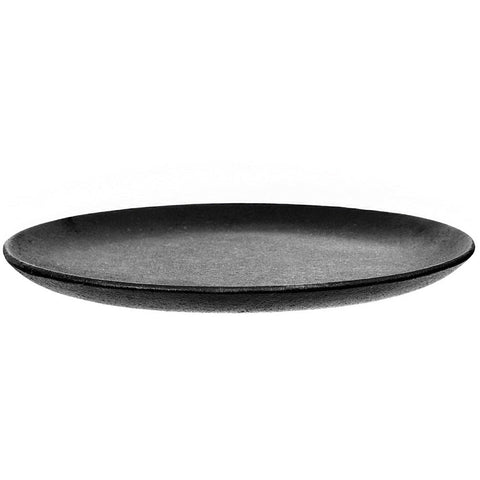Prato Raso Redondo 24cm em Ferro Fundindo Panela Mineira Preto