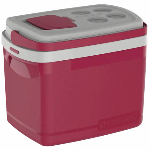 Caixa Térmica Tropical 32L Soprano para Bebidas com Alça de Mão Articulável Vermelho
