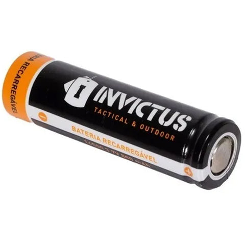 Kit 2 Baterias Recarregáveis 3.7V 1200mAh para Lanternas Invictus