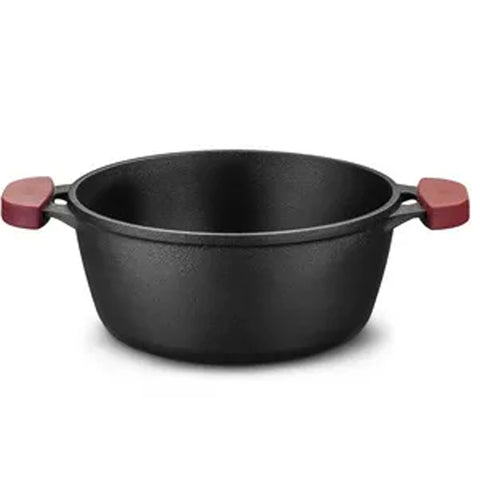 Caçarola de Ferro com Alças de Silicone para Fogão Forno 18n MTA 1,6l Preto