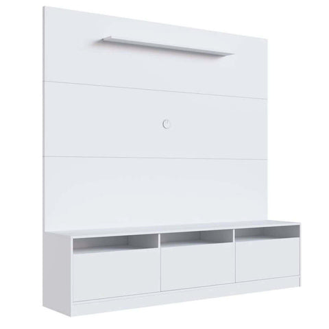 Estante Home Painel para TV de 50” com 3 Portas 3 Nichos e 1 Prateleira ProDecor Branco