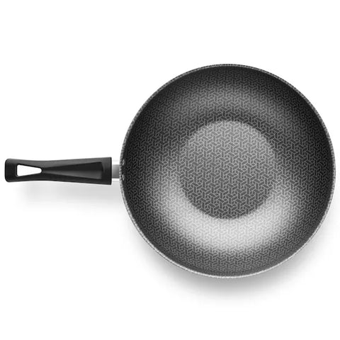 Frigideira Flora Wok Alumínio com Revestimento Antiaderente 28cm 4,3L Superflon Bege