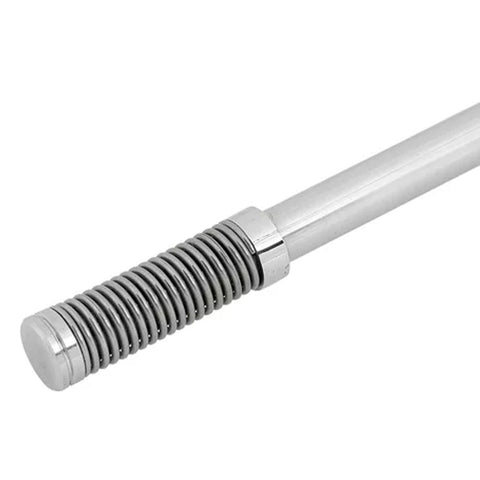 Bomba de Tereré Lisa Ferradura 21cm Bortonaggio em Aço Inox com Bojo Mola Desmontável