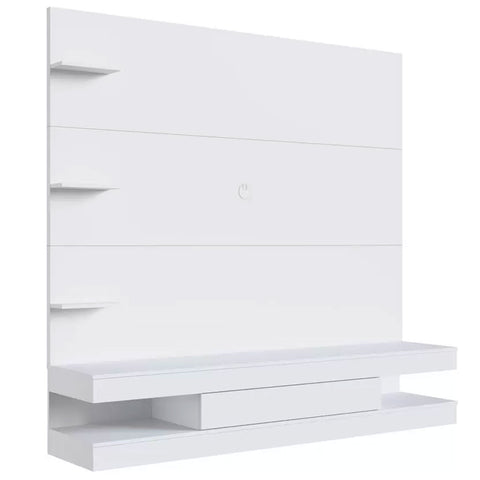 Estante Painel de Tv com Gaveta e Prateleiras para Quartos ou Salas Prodecor Branco