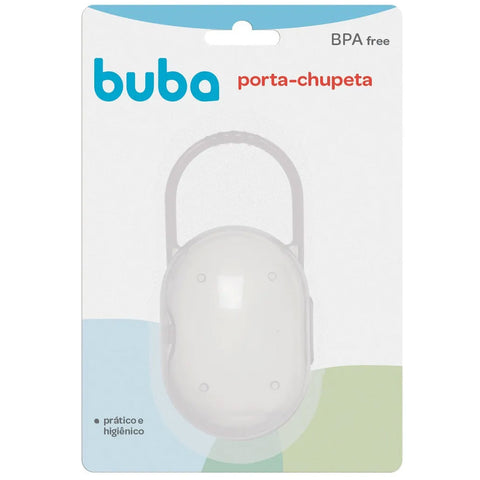 Case Porta Chupeta com Alça Polipropileno Buba Transparente