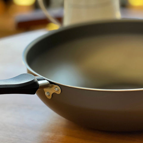 Frigideira Wok Funda MTA Antiaderente Cozinha Cristal Colors 4,3l Preto