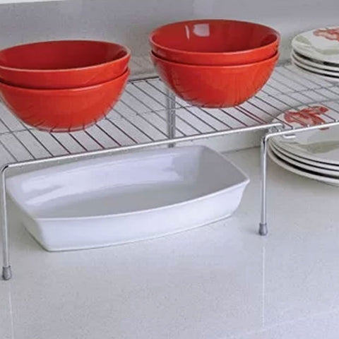 Kit 2 Prateleiras Extensíveis Organizador Aramado Armário Cozinha Cromado