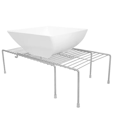 Kit 3 Prateleiras Extensíveis Organizador Aramado para Armário Cozinha Cromado
