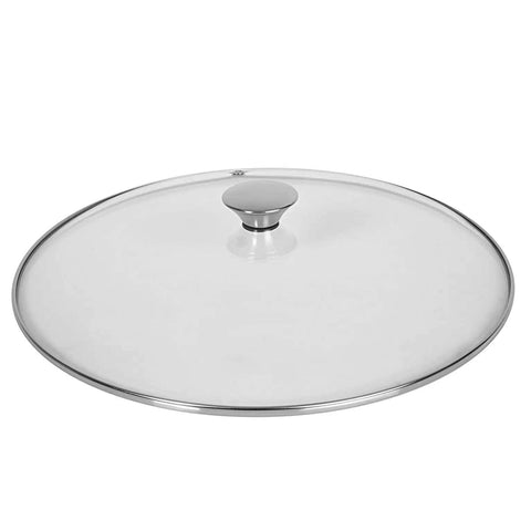 Wok Tramontina Aço Inox Fundo Triplo Ventura 5,7L Panela 34cm Tampa de Vidro