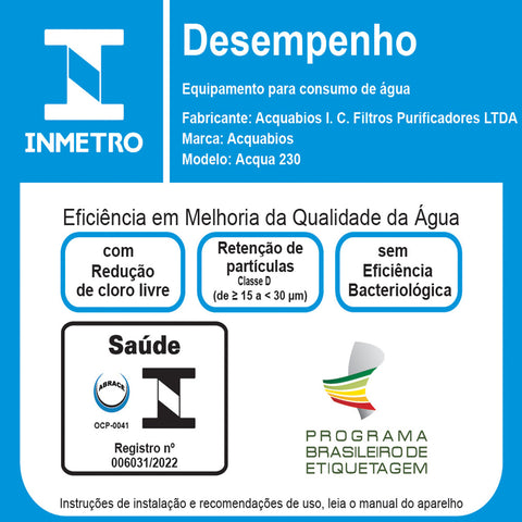 Filtro para Caixa da Água Acqua 230 RH POE Rede Hidraúlica 1200l/h Poço Artesiano