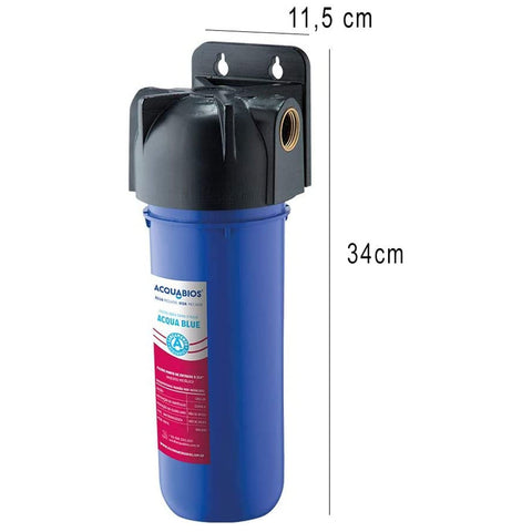 Filtro para Caixa de Água Acqua Blue Acquabios 1200L/H Rosca 3/4' com Refil Extra