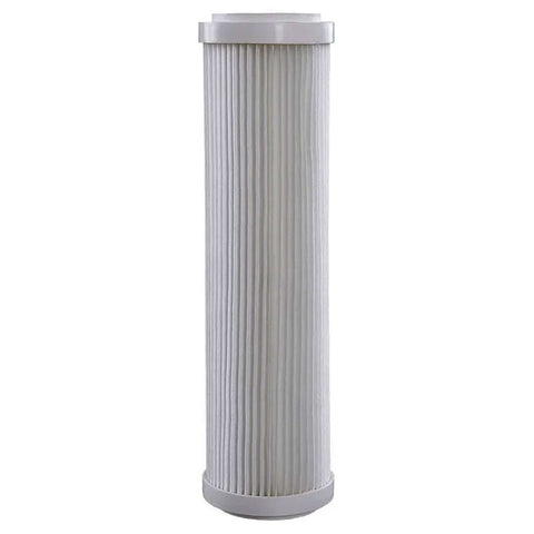 Kit 2 Refis de Reposição Plissados para Filtro de Caixa D'Água 25 Micra em PP Acquabios Branco