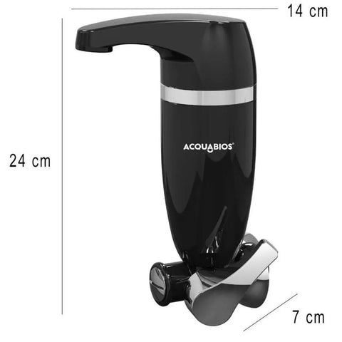 Filtro de Água de Parede Premium Single Equation Acquabios em Polipropileno Preto