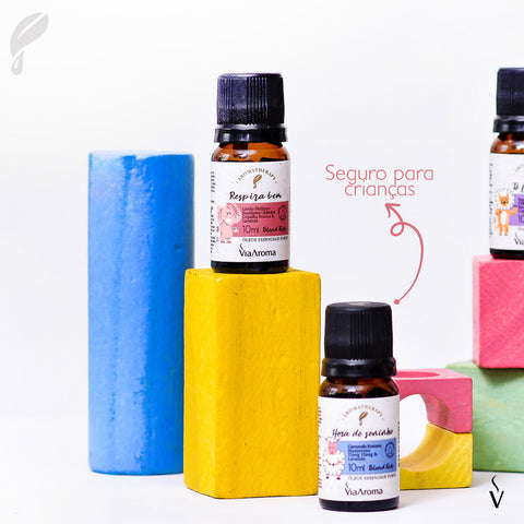 Blend Óleos Essenciais Puro Hora do Soninho Aromatizador 10ml Via Aroma Kids