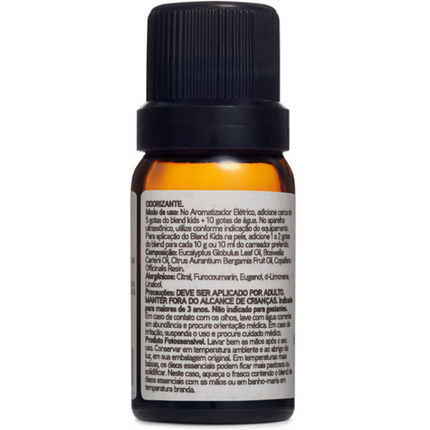 Blend de Óleos Essenciais Aromatizador Puro 10ml Via Aroma Kids Tô Fortinho