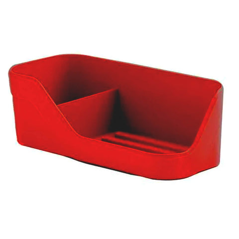 Kit 2 Organizadores de Pia Porta Detergente Esponja e Sabão Trium Compacto Ou Vermelho