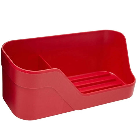 Kit 2 Organizadores de Pia Porta Detergente Esponja e Sabão Trium Compacto Ou Vermelho