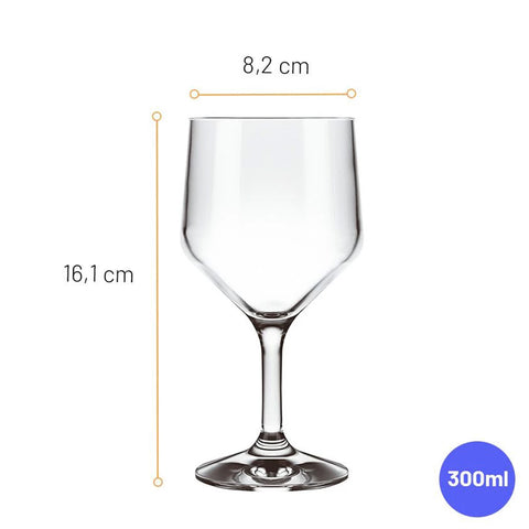 Jogo 12 Taças de Água 300ml SM Buffet Nadir Figueiredo em Vidro Transparente