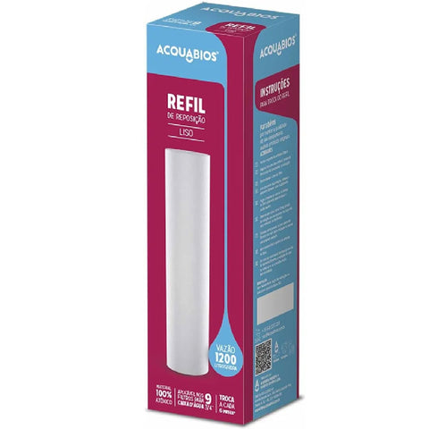 Refil de PP 9.3/4' POE Liso 1200l/h Acquabios Poço Artesiano Redução Resíduos