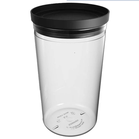 Pote Hermético de Plástico Soprano com Tampa 2,1 Litros Porta Mantimentos Preto
