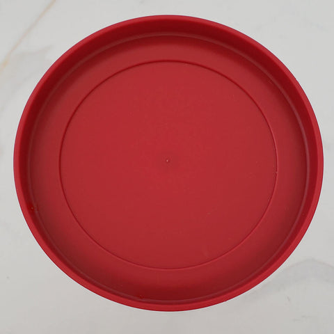 Pote Hermético Soprano Porta Mantimentos 2,1l Transparente Tampa Plástico Vermelho