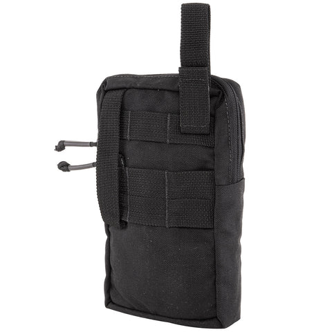 Bolso Tático Modular Multiuso Vertical Colete em Cordura 1000D e Poliéster Invictus Molle Preto