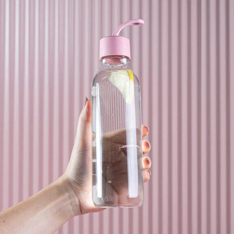 Garrafa de Plástico para Água Squeeze 700ml Liv OU Rosa Quartzo