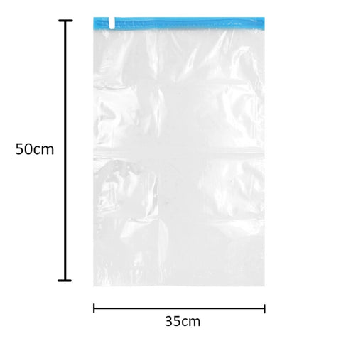 Kit 10 Sacos Plásticos Organizadores à Vácuo para Roupas Viajem 35x50cm Yazi Transparentes