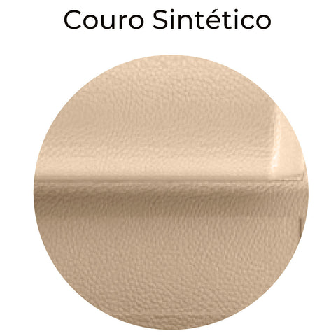 Kit 4 Veda Portas Comfort Door Rolo Duplo 1 metro Ajustável em Couro Marrom Claro