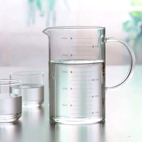 Jarra Medidora para Receitas 1000ml Vidro Borossilicato Yoi 1l Transparente