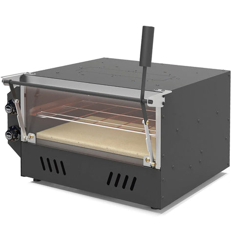 Forno Industrial Elétrico 53x47cm Aço Inox Abertura Guilhotina 30 Litros Saro 220v