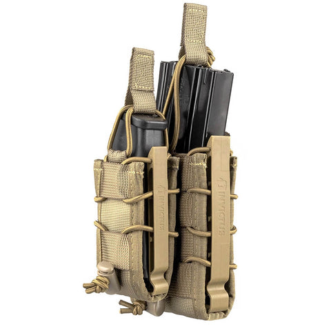 Porta Carregador Reload 5.56 Invictus Coyote Para Rifles Fuzil para Cinto Canguru