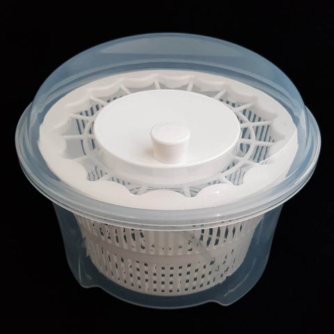 Secador de Salada Centrifuga Manual Seca Verduras e Vegetais Arthi Branco