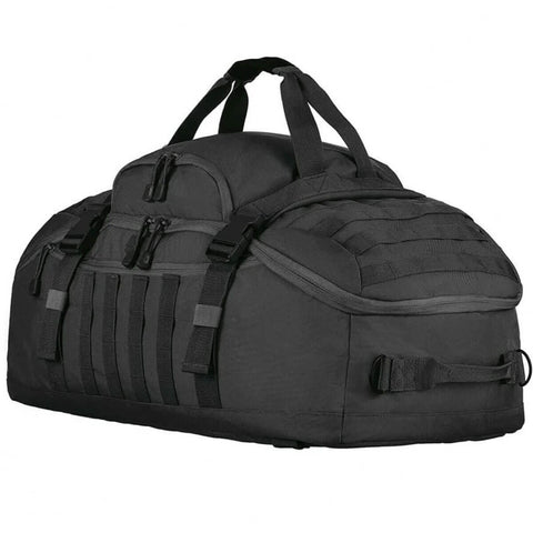 Mala Expedition Viagens Mochila Tática Militar 70l Alças Mão Ombro Invictus Preta Cargueira