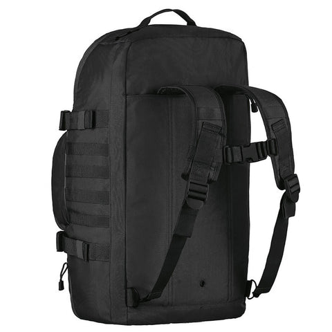 Mala Expedition Viagens Mochila Tática Militar 70l Alças Mão Ombro Invictus Preta Cargueira