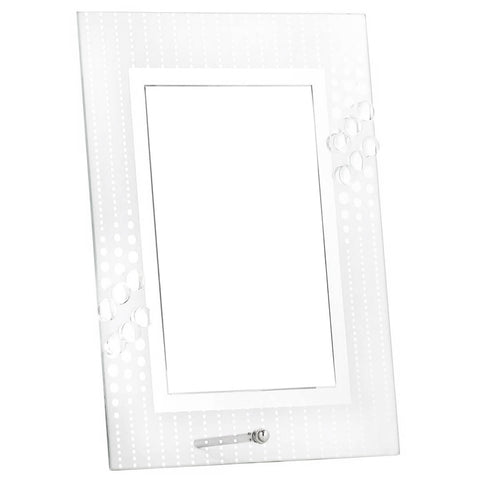 Porta Retrato de Vidro Retangular para Fotos 10x15 Bancada Aparador Transparente Yangzi