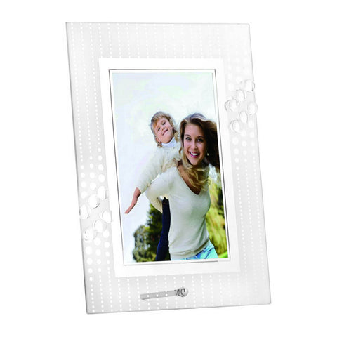 Porta Retrato de Vidro Retangular para Fotos 10x15 Bancada Aparador Transparente Yangzi