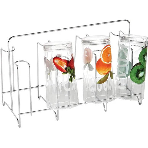 Suporte Porta 8 Copos Para Mesa Servir Escorredor para Pia Aramado