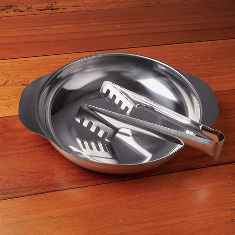 Conjunto 2 Pegadores Inox para Massa Salada Pegador Utensílio de Servir Taumer