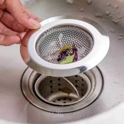 Ralo de Pia de Cozinha Protetor Filtro Ralinho Aço Inox Yazi 9cm
