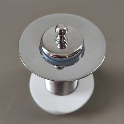 Válvula de Escoamento para Pia de Banheiro 2,7cm Inox Ralo de Cuba Lavabo