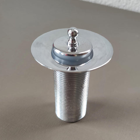 Válvula de Escoamento para Pia de Banheiro 2,7cm Inox Ralo de Cuba Lavabo